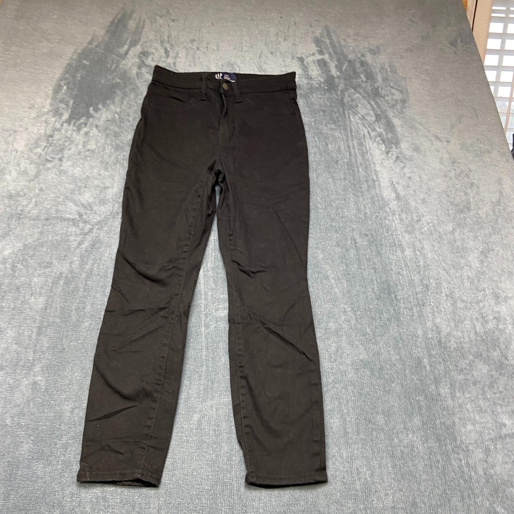 Gap Jeans Womens 2/26S Black Denim Everyday Wear High Rise Favorite Jegging